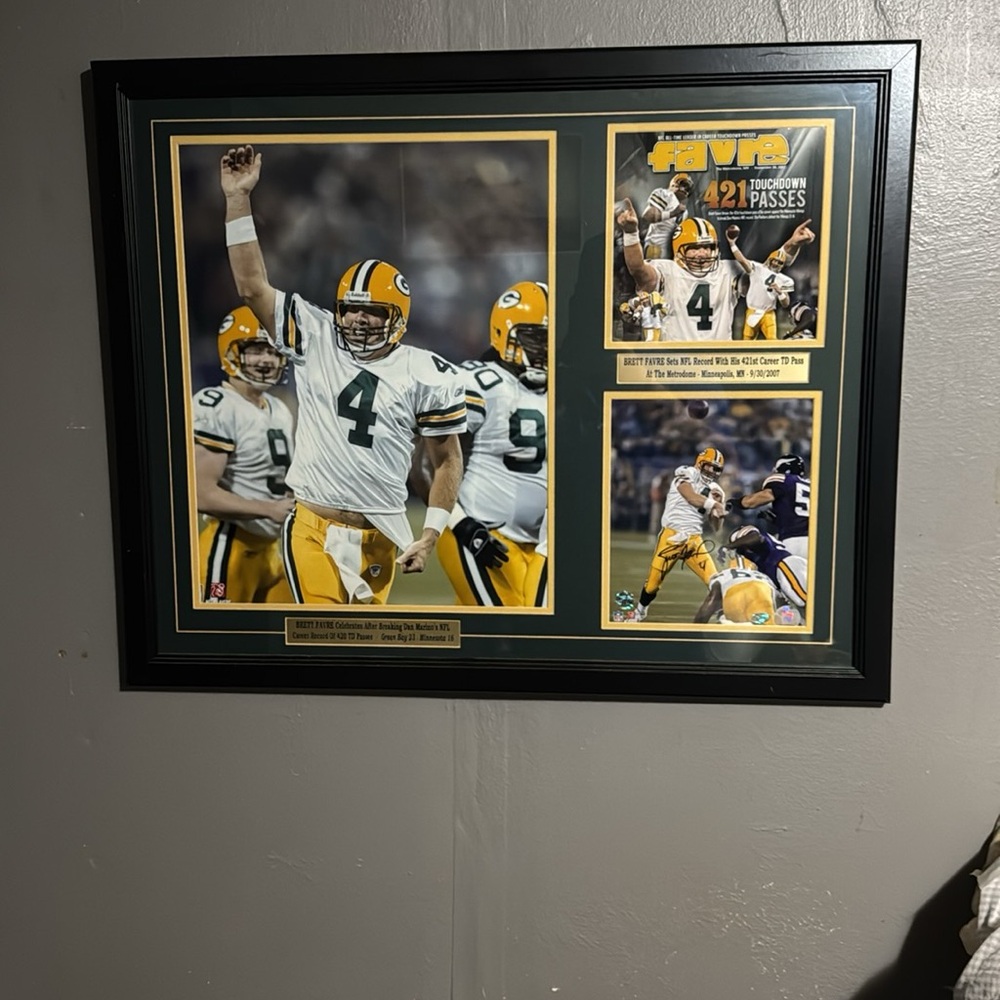 Framed Green Bay Packers Memorabilia